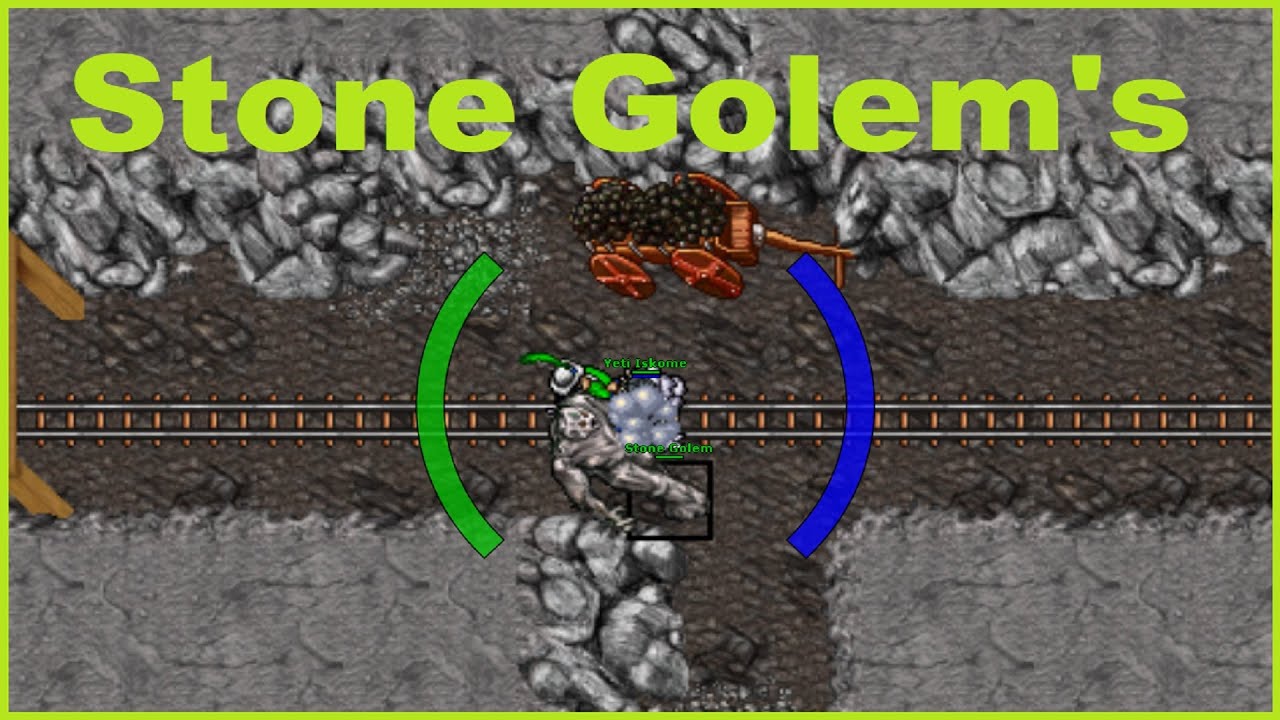 Tibia - 45+ EK - Stone Golem's - Farmine