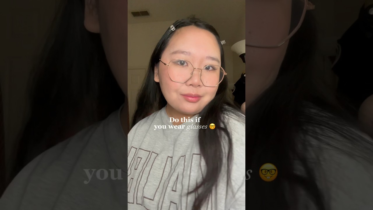 Do this if you wear glasses & makeup! No more glasses marks! #makeup #makeuptutorial #makeuptips
