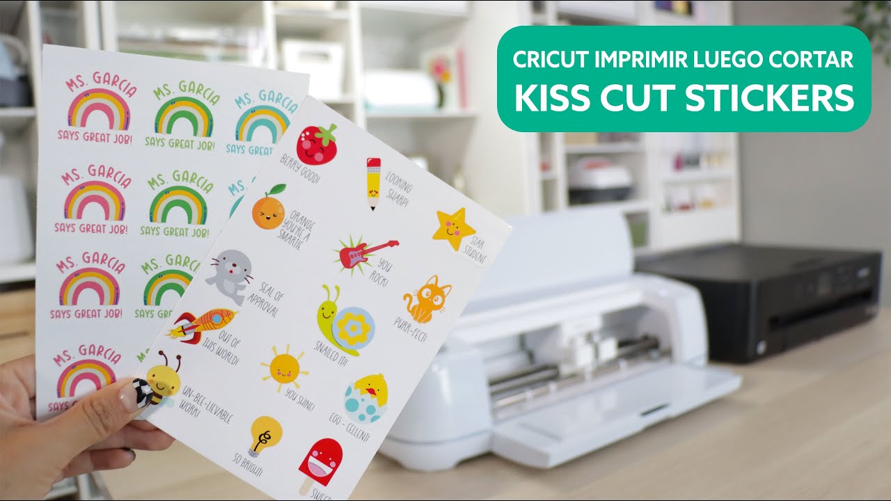 Cricut Imprimir Luego Cortar - Como Hacer Kiss Cut Stickers