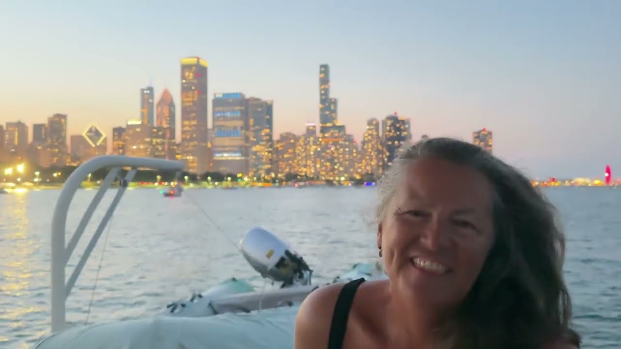 Ep 18 Great Loop iconic Chicago surreal waterway boat cruise and locks to Ottawa Illinois