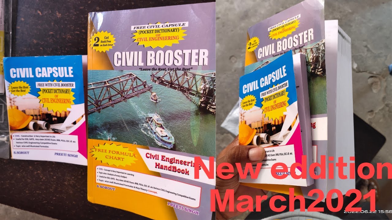 Civil booster book।  New Eddition March2021 ।#studyblog #book #enginnering