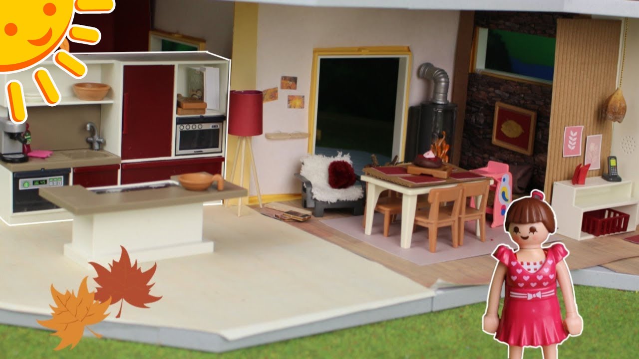 💛 Playmobil Herbstroomtour im modernen Wohnhaus - Pimp my Playmobil ROOM MAKEOVER