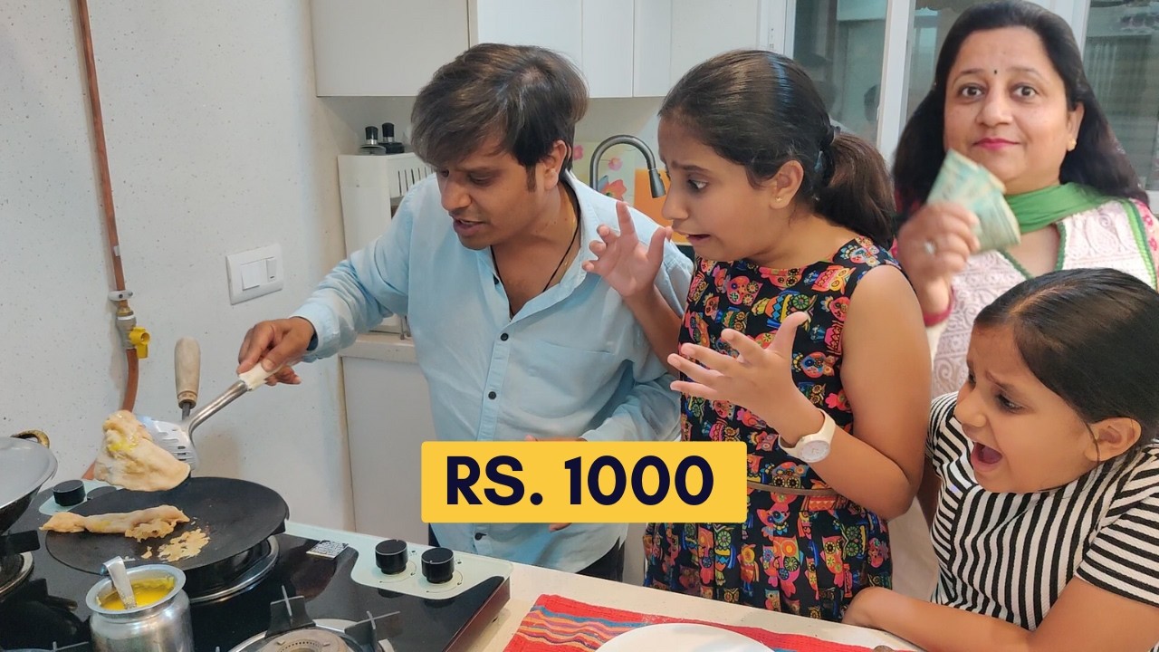 Indian MOM Living on Rs 1000 for 24 HOURS Challenge!