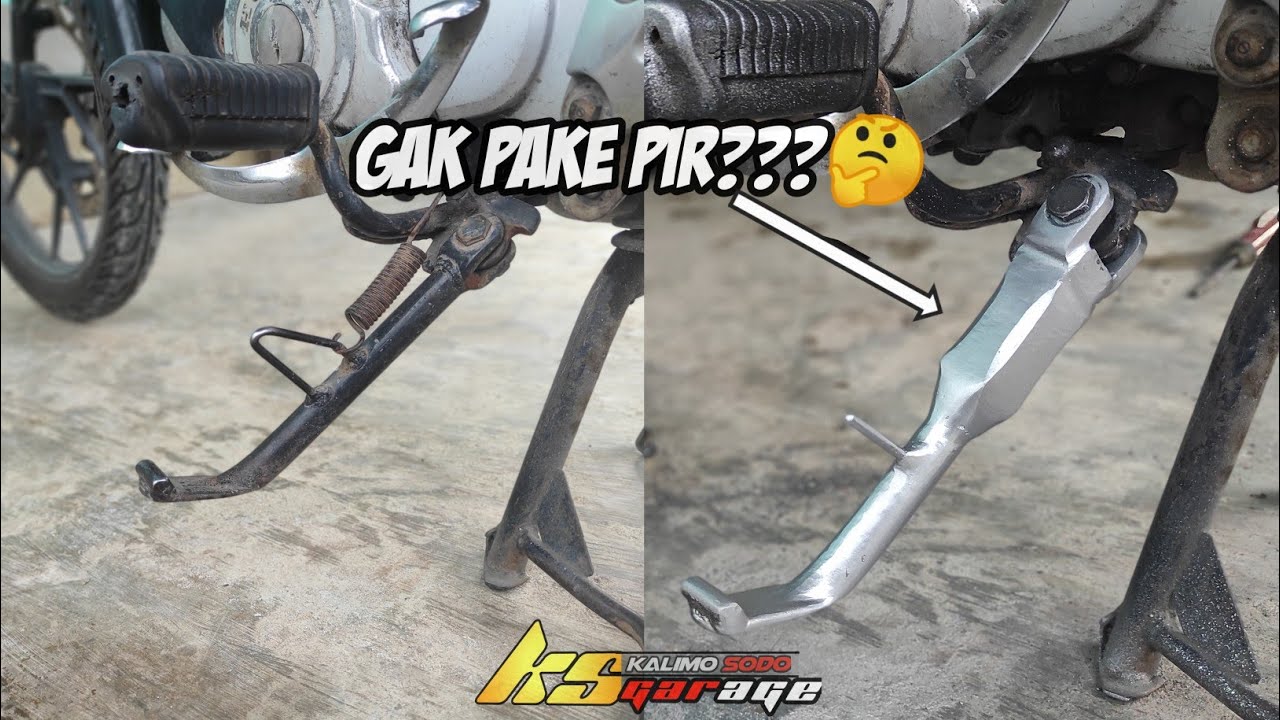 Custom standar samping tanpa pir luar!! // Bisa untuk motor cb gl mp tiger dll