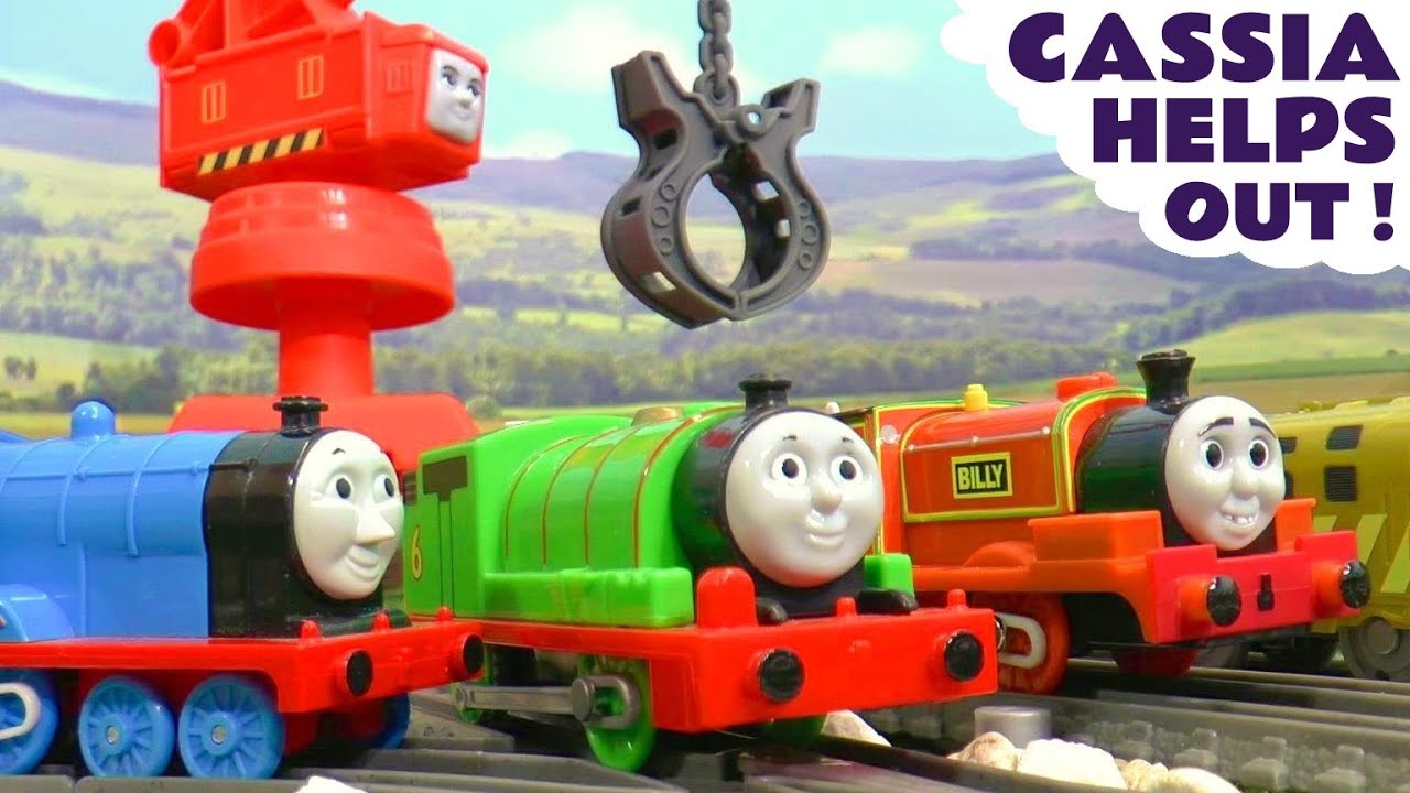 Thomas and Friends Cassia the Crane Helps Out Story With Funny Funlings