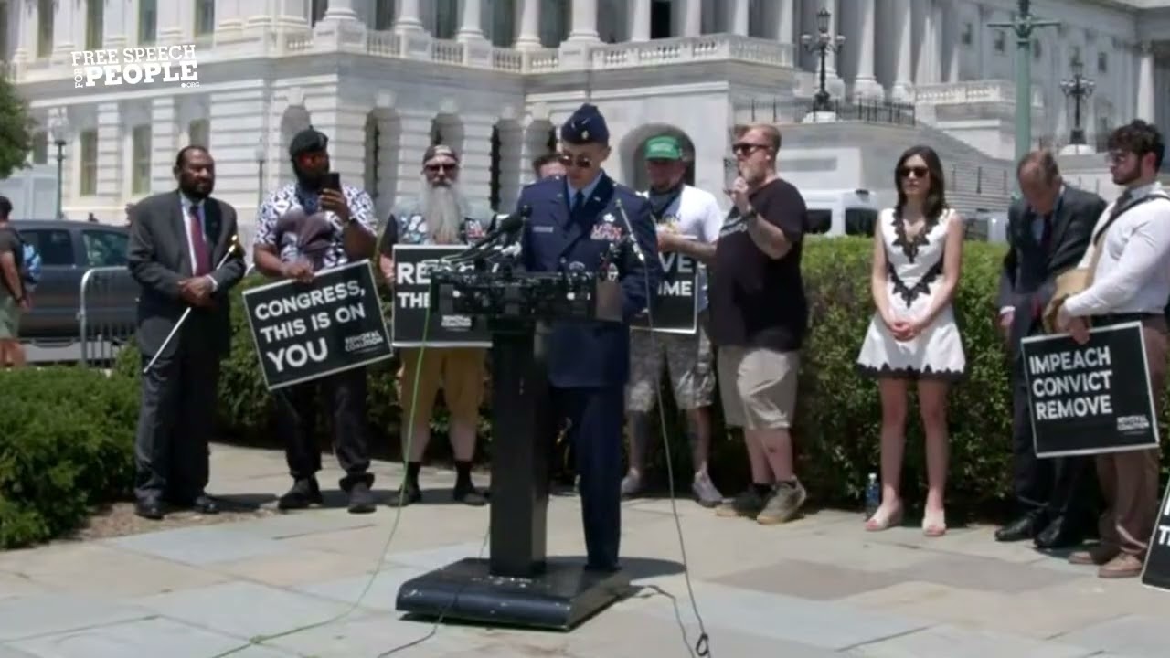 Active duty Air Force Major calls for Trump's/Vance's IMPEACHMENT + REMOVAL from office.