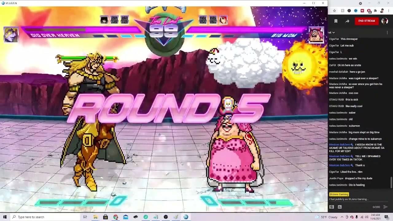 Clan Wars Finale Battle | MUGEN Livestream Clips #mugen