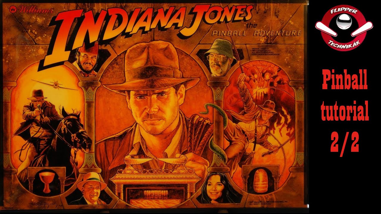 Indiana Jones: The Pinball Adventure 1993 (Williams) Tutorial -végjáték  2/2 -gyakorlat  How to Play