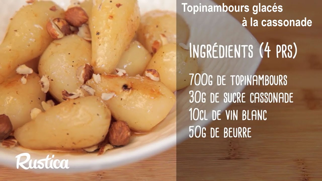 Topinambours glac&eacute;s &agrave; la cassonade