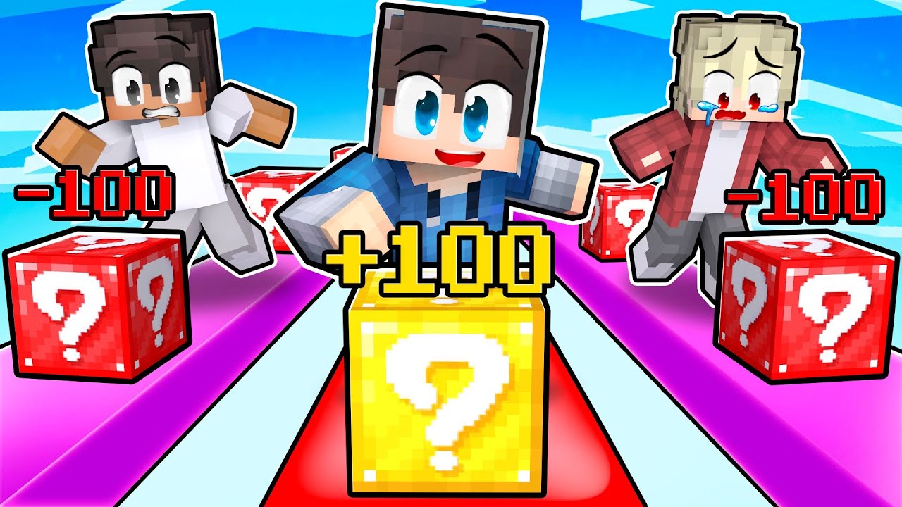 Podvádím SUPER LUCKY BLOCKAMA v LUCKY BLOCK RACE v Minecraftu!