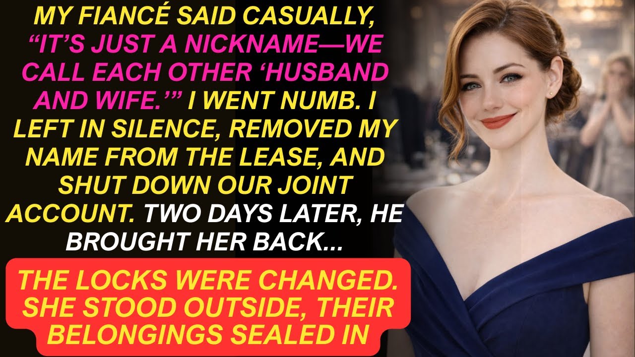 My fiancé coldly explained: “It’s just a nickname—we call each other ‘husband and wife.’” I froze.