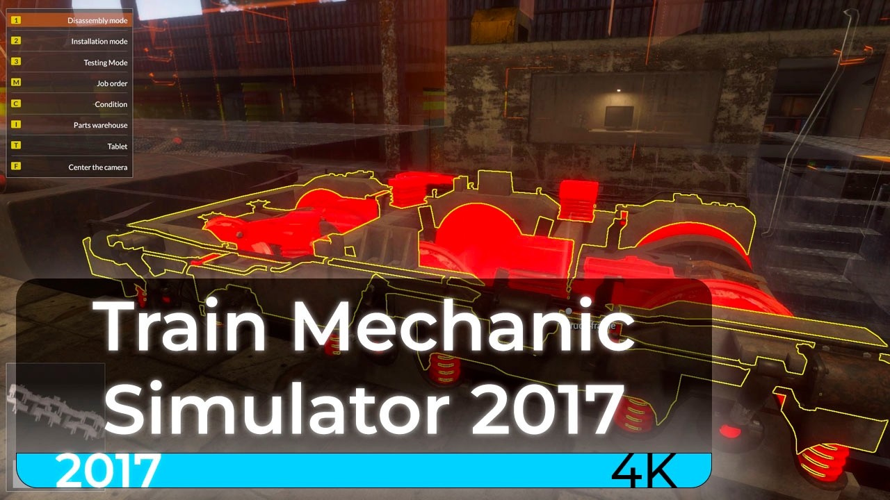 Train Mechanic Simulator 2017 [4K 60fps] | One Hour