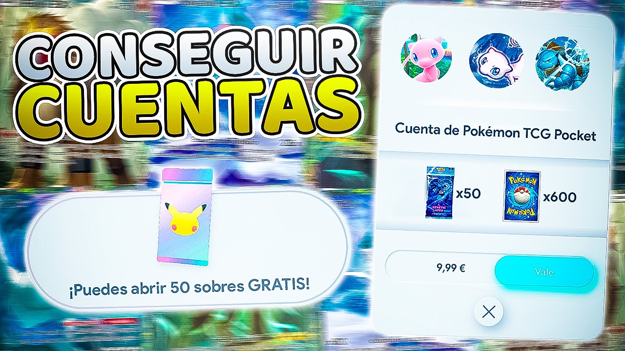 ✨ CÓMO CONSEGUIR CUENTAS con SOBRES y CARTAS EX para INTERCAMBIOS en POKÉMON TCG POCKET ✨