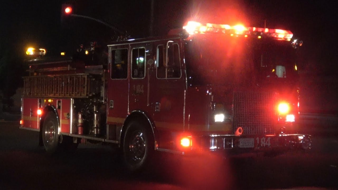 LACoFD Engines 184 186 101 & Light Force 185 RespondingCancelled
