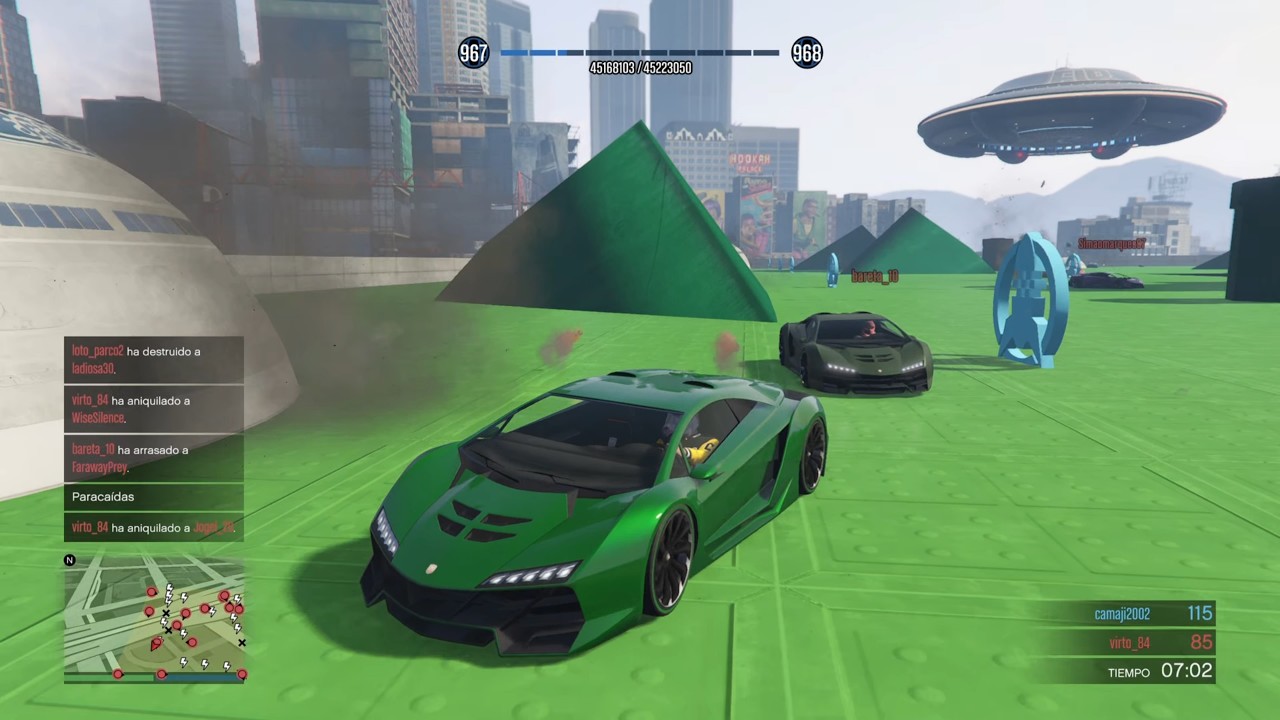 Guerra de Coches con Misiles! CAOS Absoluto y EXPLOSIONES! || Gameplay de GTA 5 Online sin Comentar