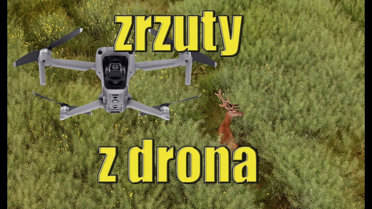 Szukanie zrzutów dronem-mavic Air 2s
