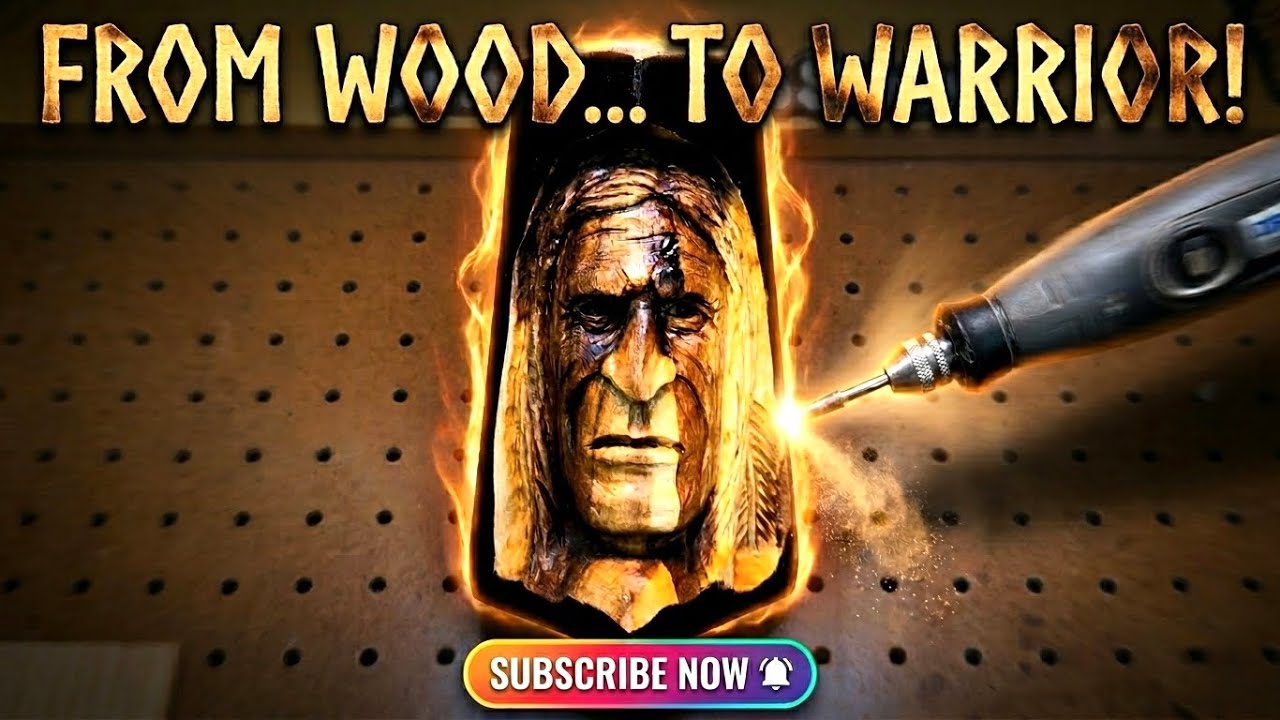 Native American Indian Power Carving with Dremel 3000-Foredom-Kutzall 