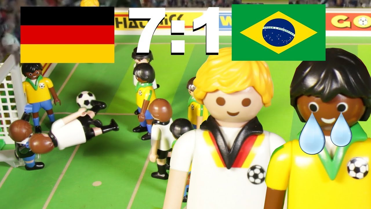 ⚽DEUTSCHLAND-BRASILIEN 7:1 - Fussball Weltmeisterschaft Halbfinale Highlights PLAYMOBIL Stop Motion