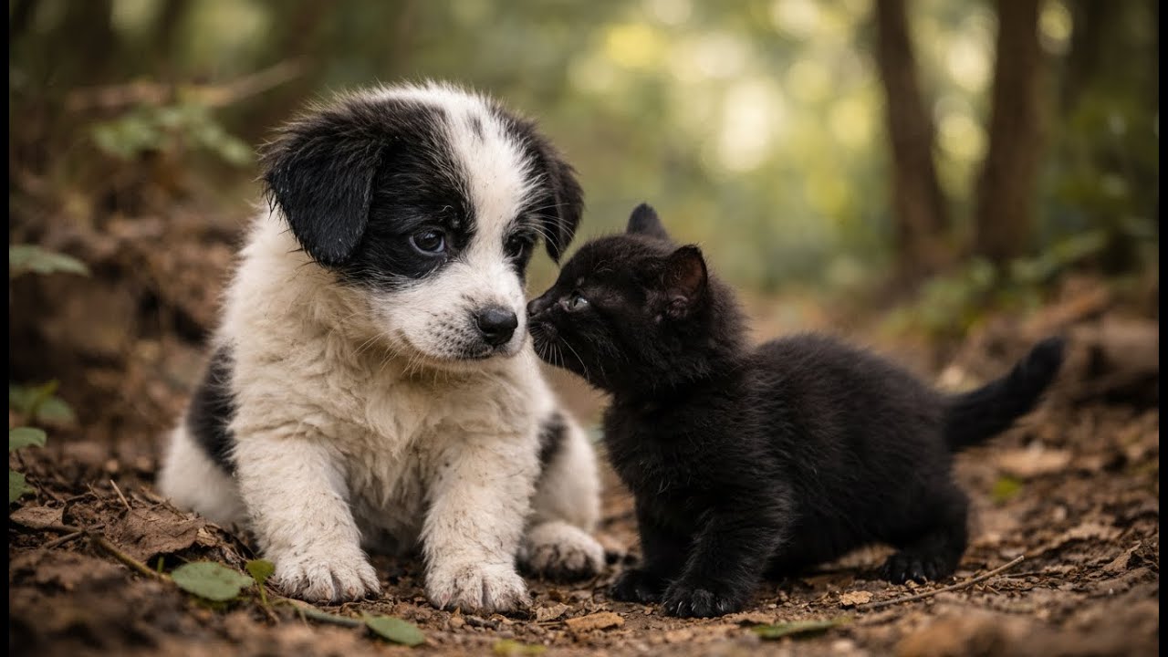 No One Helped the Lost Puppy — Until a Tiny Kitten Did