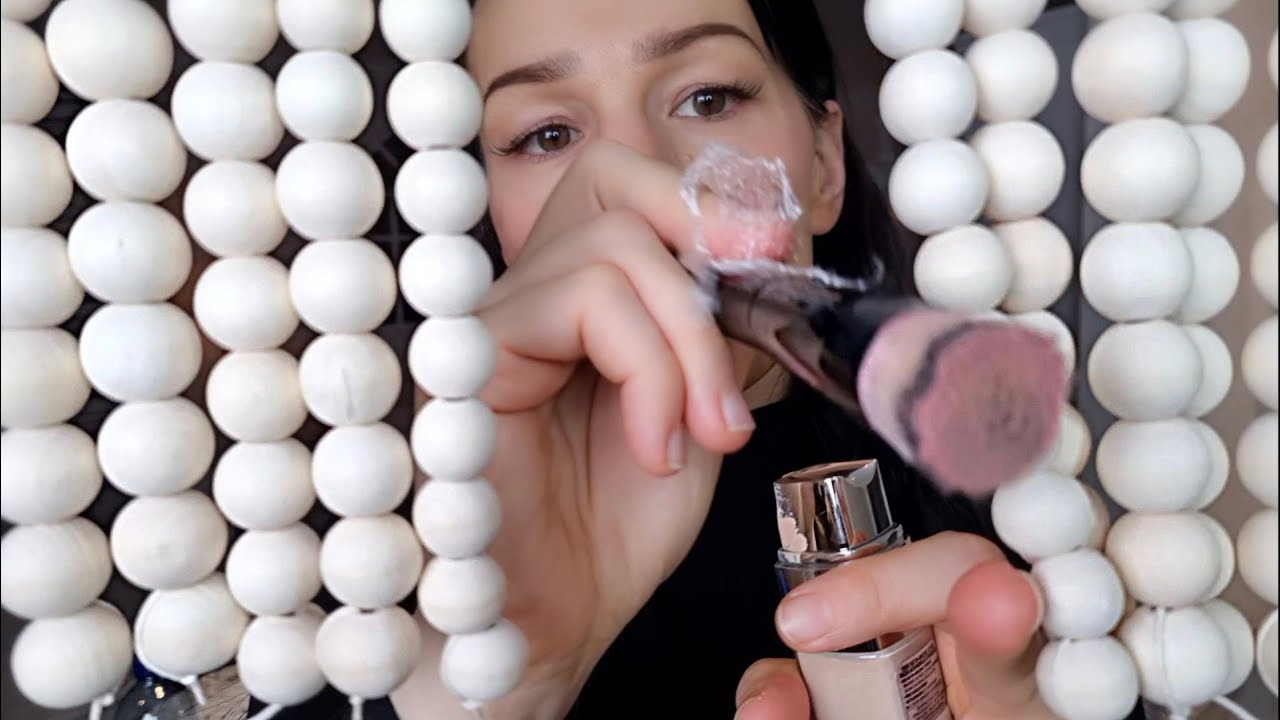 Make up Roleplay but your wooden bead hair...ASMR