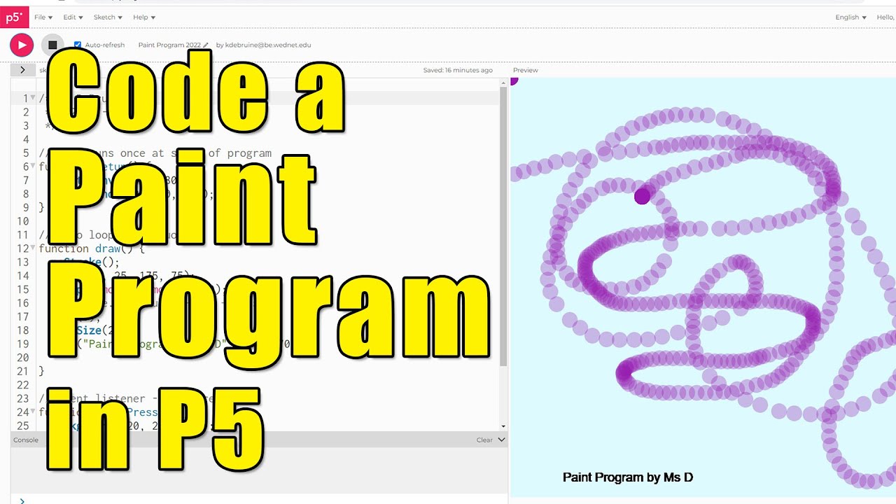 Create a Paint Program in P5 [Tutorial]