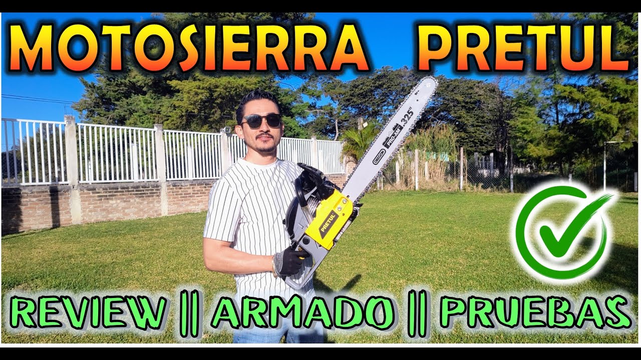 MOTOSIERRA  PRETUL MOT-4520P DE 20 PULGADAS || APRENDE TODO SOBRE ELLA!!!