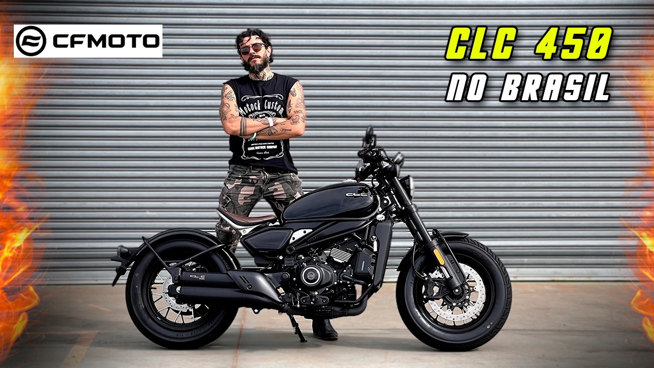 NOVA BOBBER 450 CHEGA AO BRASIL - CF MOTO CLC 450