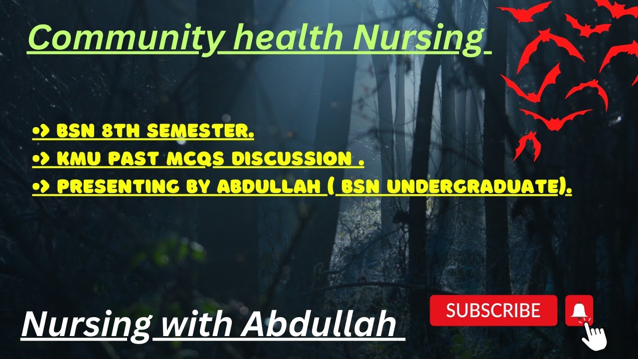 Community health Nursing mcqs | Bsn 8th and Post-Rn 3rd semester past mcqs| paper part 1 |