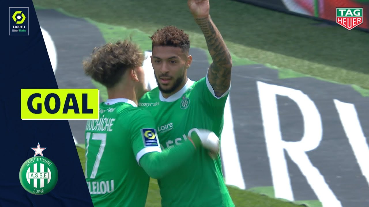 Goal Denis BOUANGA (78' - AS SAINT-&Eacute;TIENNE) PARIS SAINT-GERMAIN - AS SAINT-&Eacute;TIENNE (3-2) 20/21
