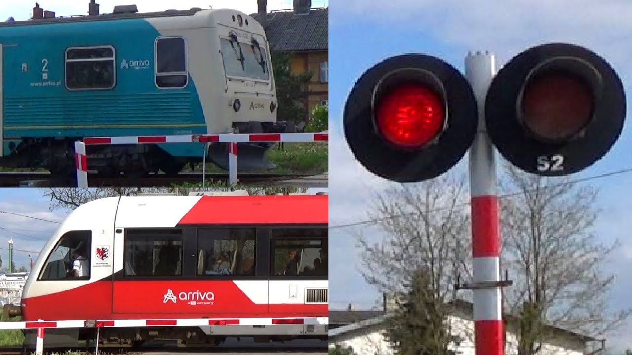 3 Pociągi na Przejeździe Kolejowym w Kornatowie | Polish railroad crossing