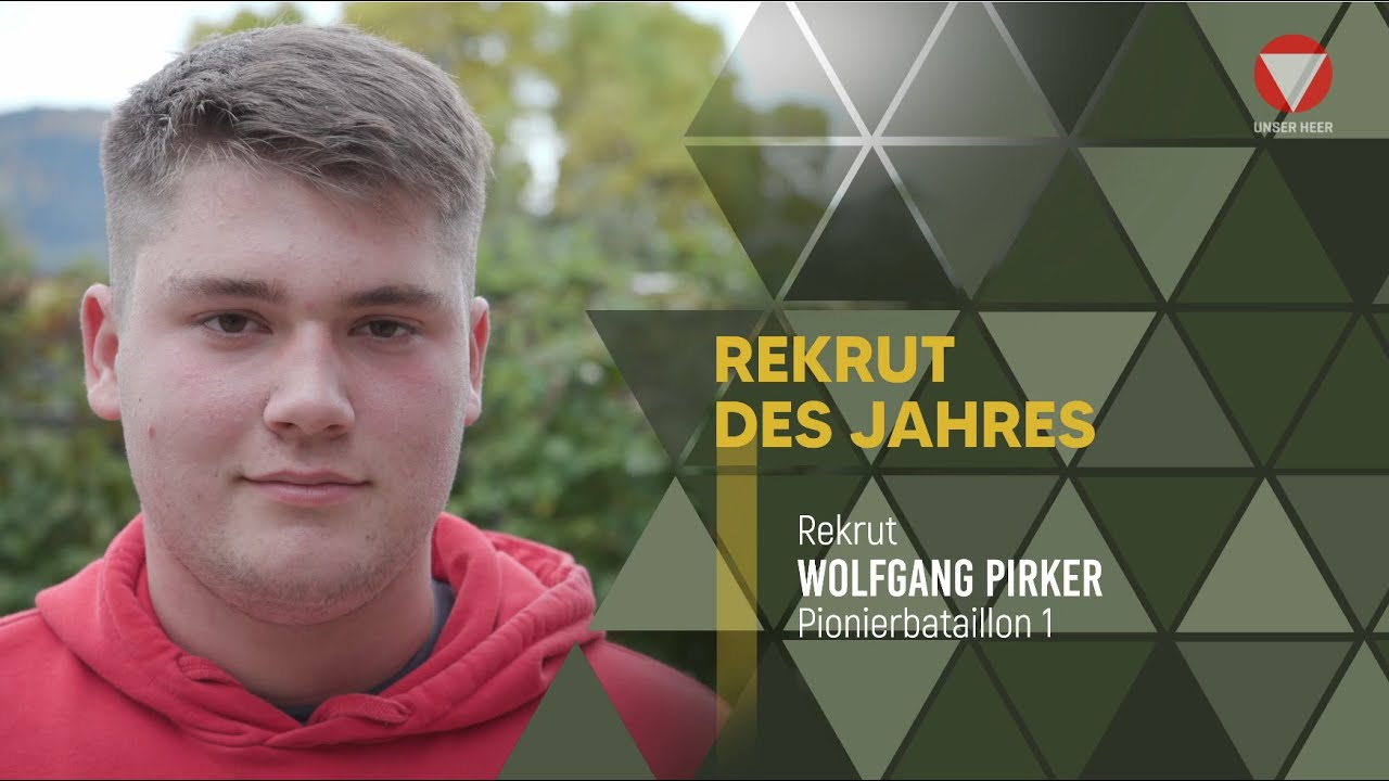 Rekrut des Jahres 2021 - Rekrut Wolfgang Pirker
