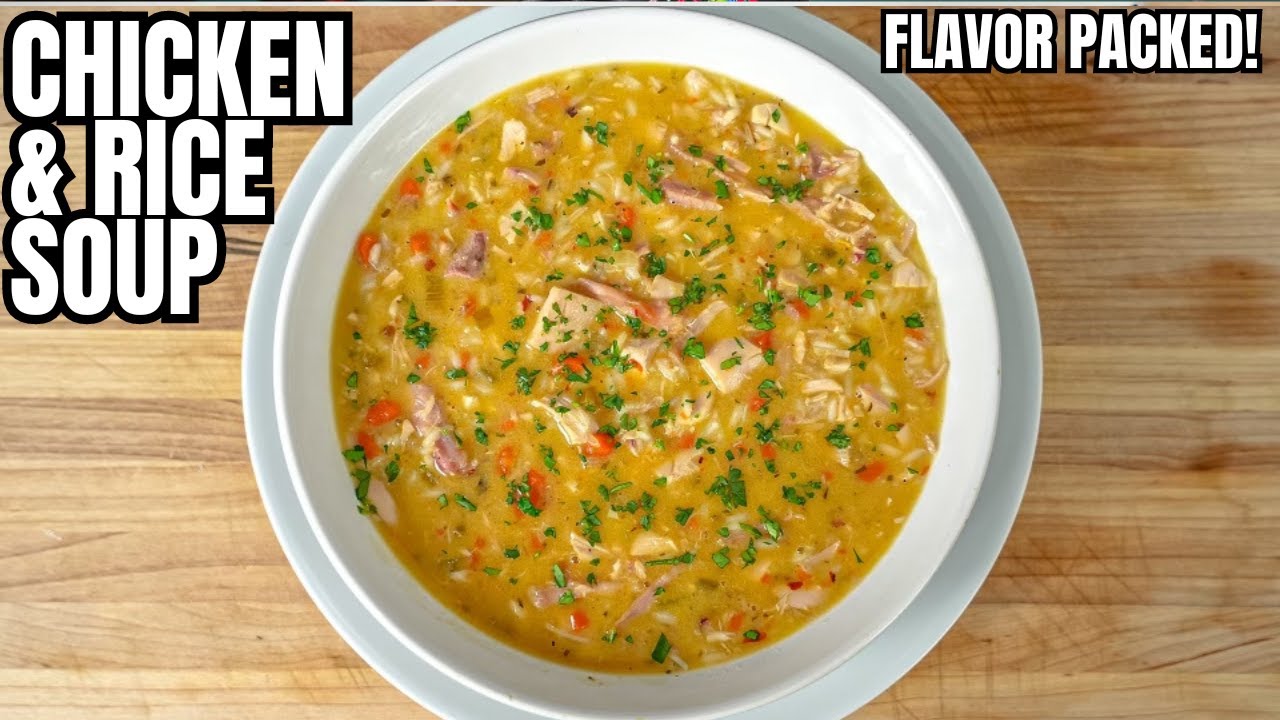 The BEST Chicken & Rice Soup EVER