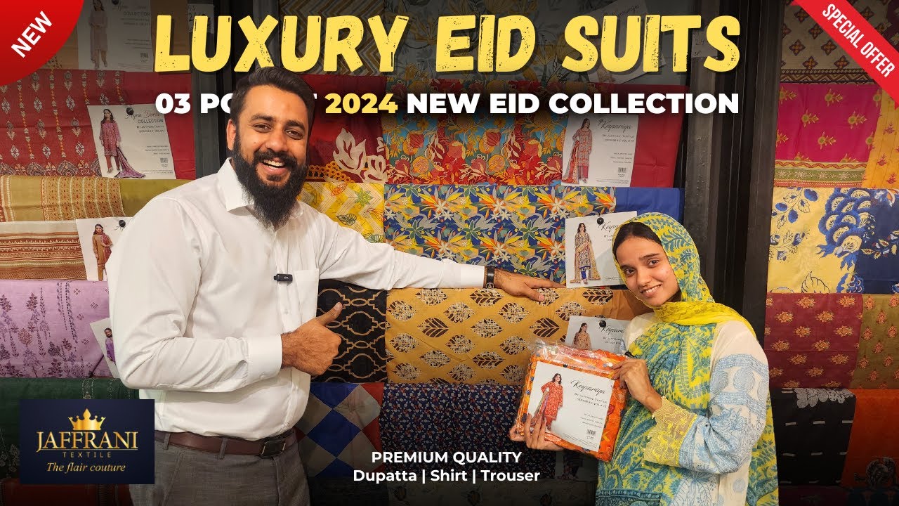 Eid Collection 3Pc Original Branded Luxury lawn Suit | Big Sale | Branded Cut Pieces