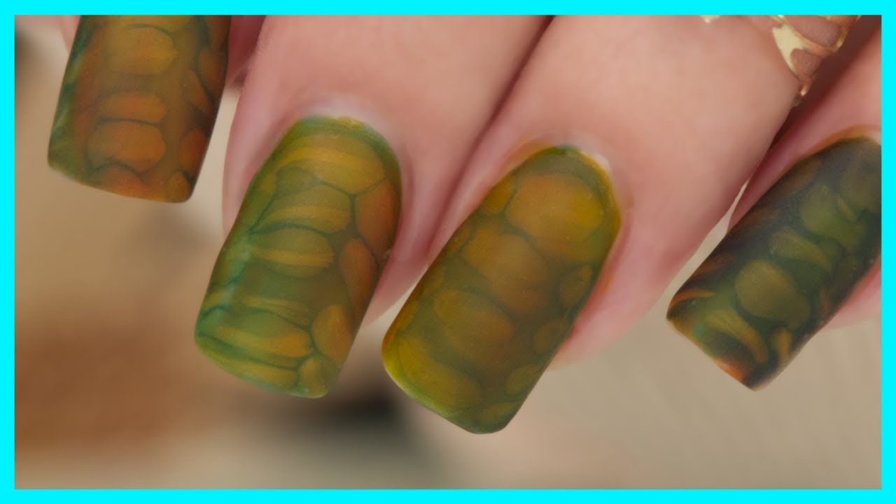 Кожа рептилий/змей на ногтях?! 😱🐍