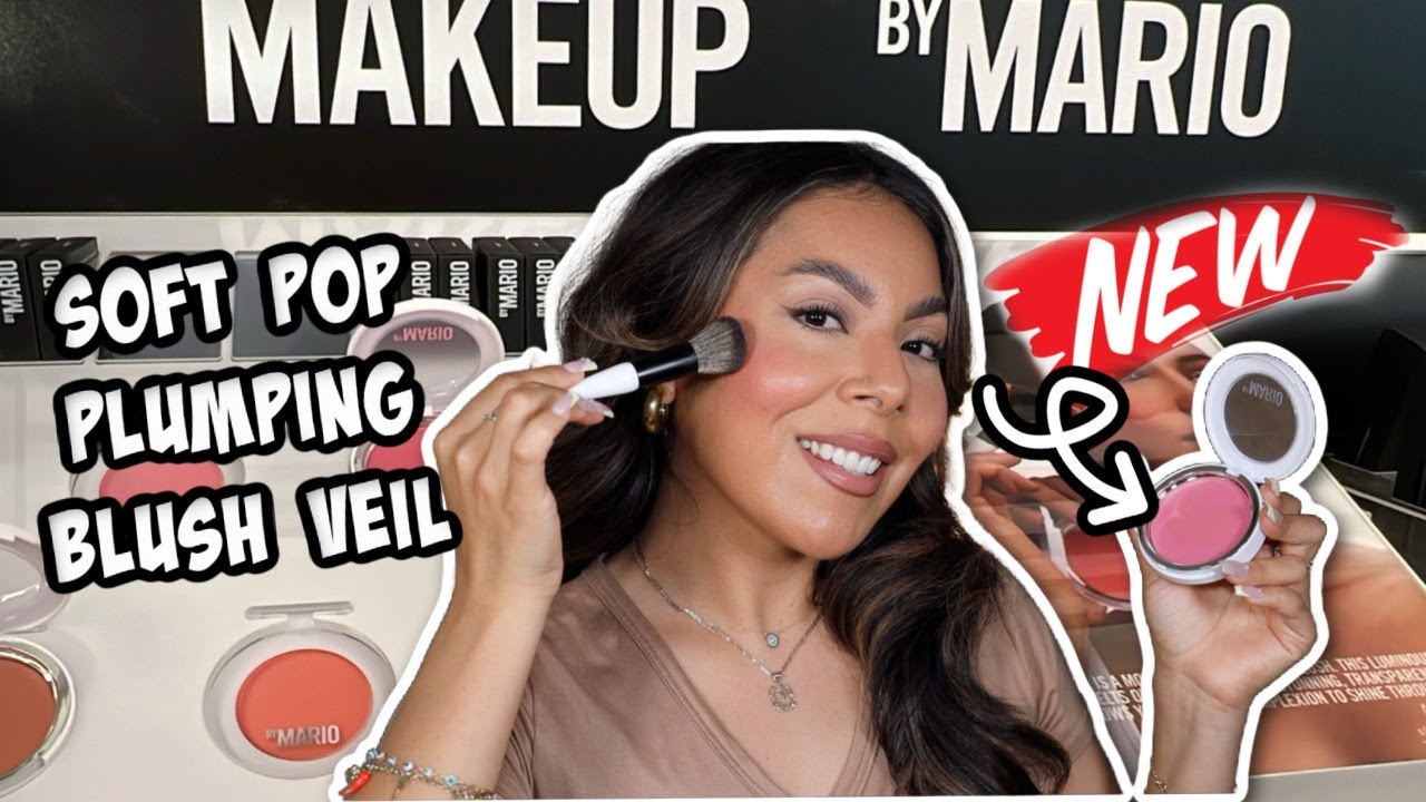 NEW✨MAKEUP BY MARIO SOFT POP PLUMPING BLUSH VEIL REVIEW + DEMO (WORTH THE BUY?!)