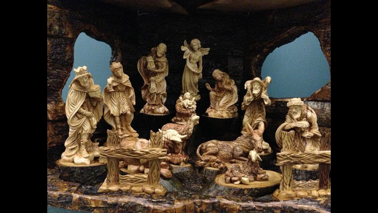 religious Olive wood carving Bethlehem the Holy Land