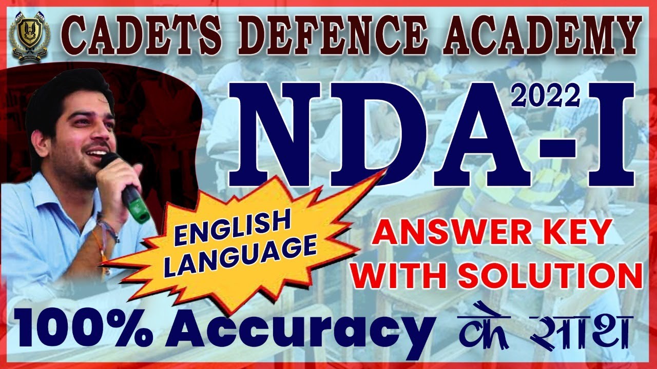NDA 1 2022 | ANSWER KEY | ENGLISH LANGUAGE | NDA PAPER COMPLETE SOLUTION | NDA LIVE CLASS