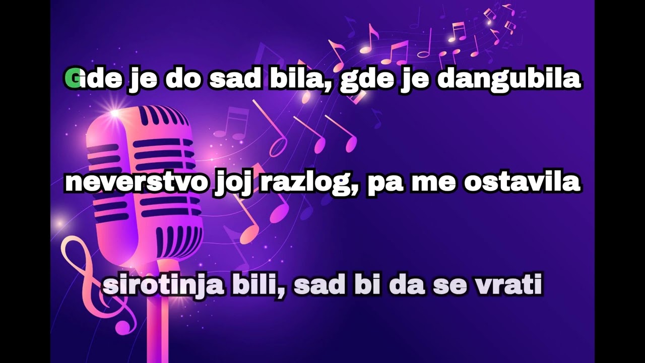 ZENA NA KAPIJI -RADE SARIC  *KARAOKE*