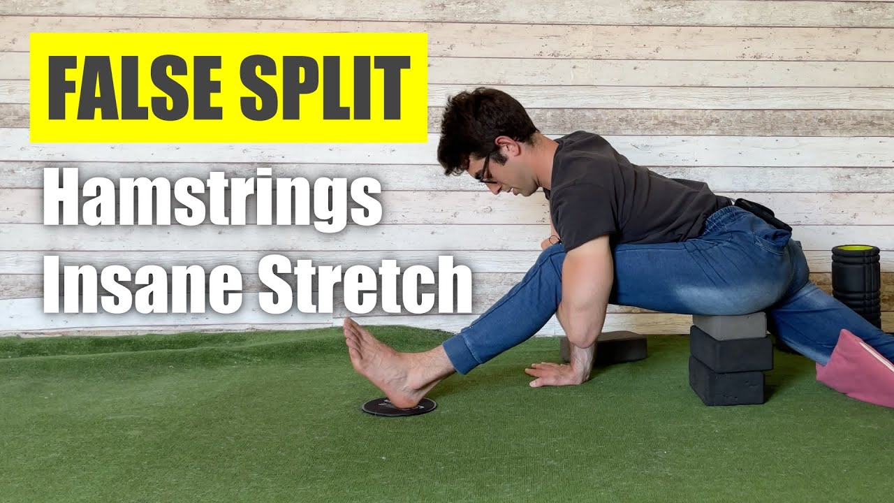 Stretch your Hamstrings and Front Split with the False Split! Hips & Legs INTENSE Flexibility.