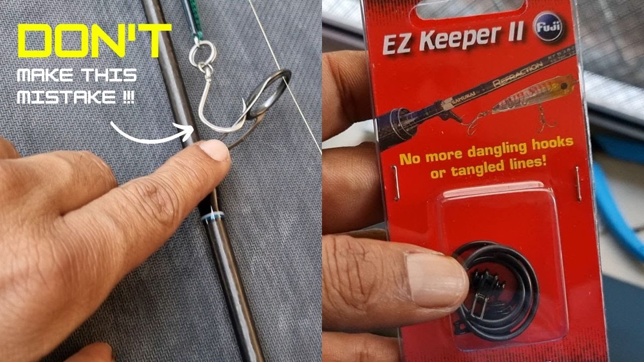 STOP RUINING YOUR FISHING ROD GUIDES - 10 Second Hook Holder Solution - Fuji EZ Keeper II