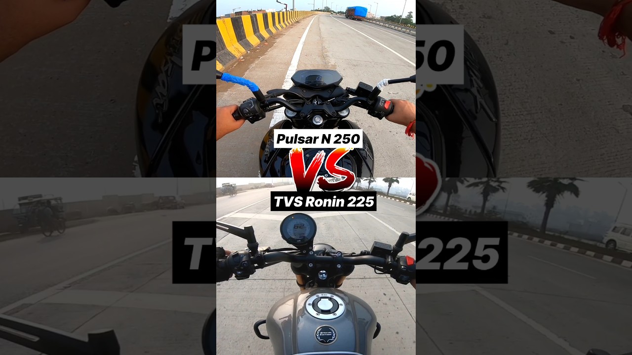 Bajaj Pulsar N250 vs TVS Ronin 225 🔥 Gear Challenge #shorts #n250