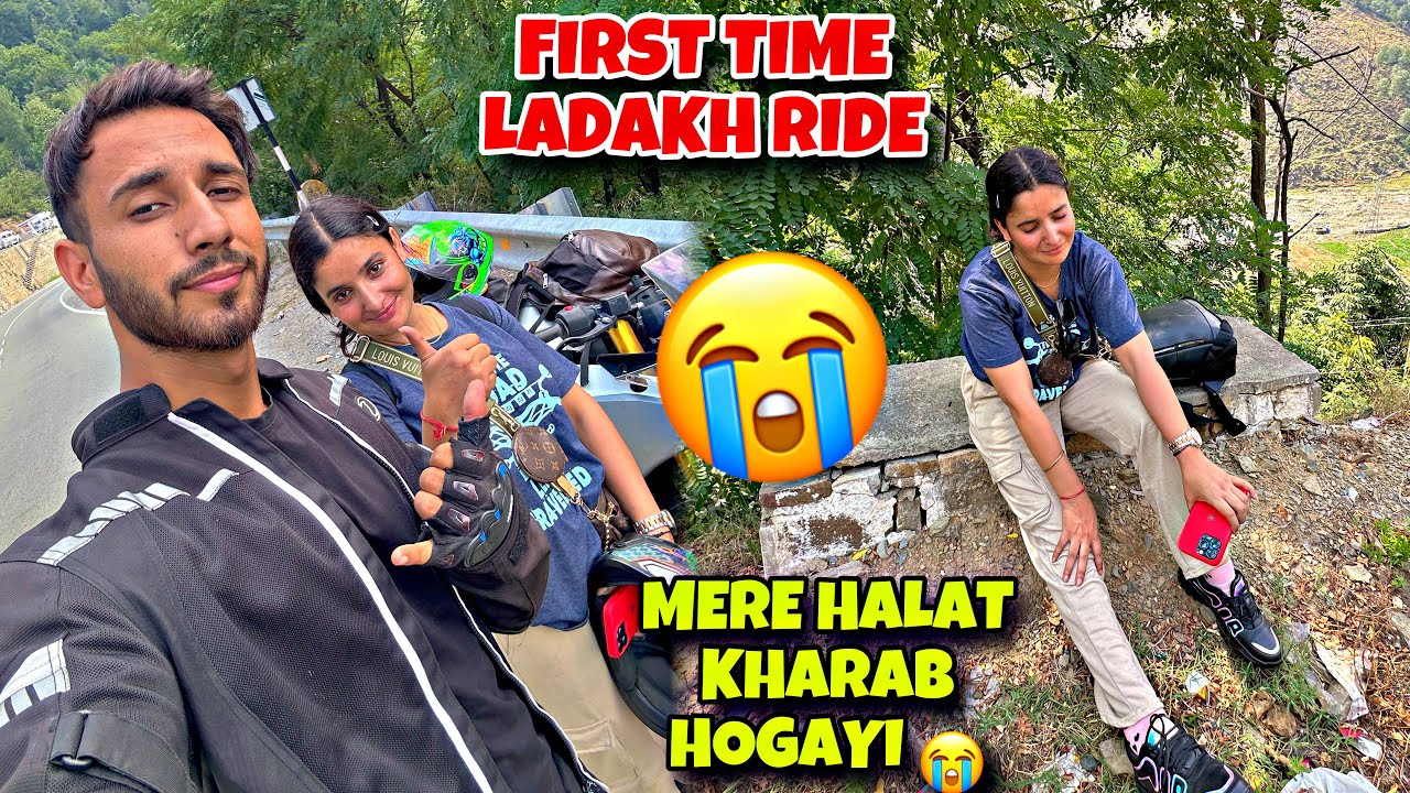 First time Ladakh Ride || Jammu to Kashmir || Meri halat kharab ho gai😭|| @aminbhatvlogs
