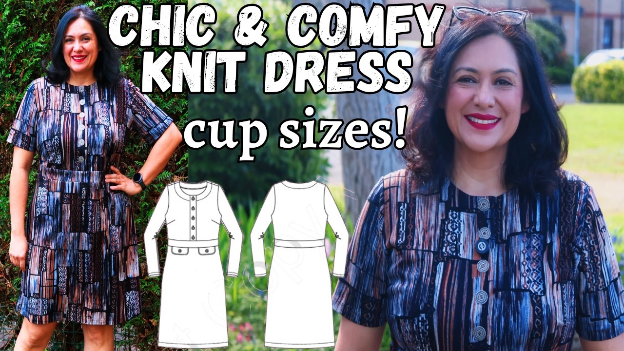 I'm wearing this CHIC & COMFY knit dress to London! Markina (Itch to Stitch)