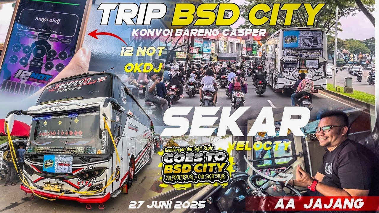 PART 1‼️PERDANA TRIP BSD CITY NAIK SEKAR🤩MERDUNYA BISA MIRIP RAHMA SUARA BASURINYA🫰🏻🥳