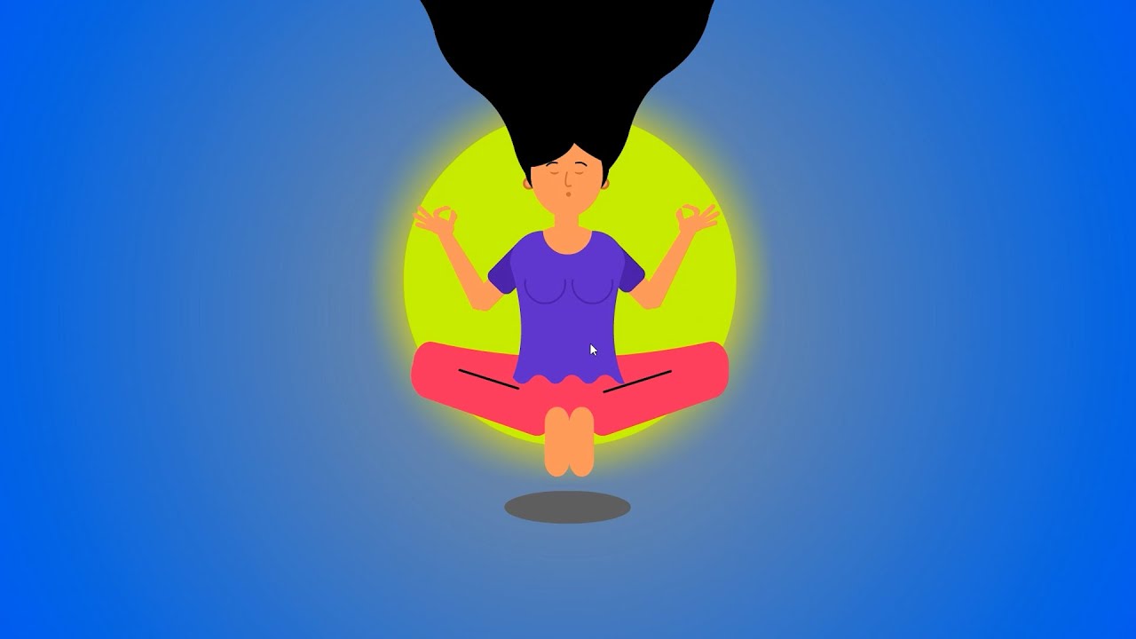 Adobe Animate #58: Drawing Character Yoga Girl and Make Her Floating