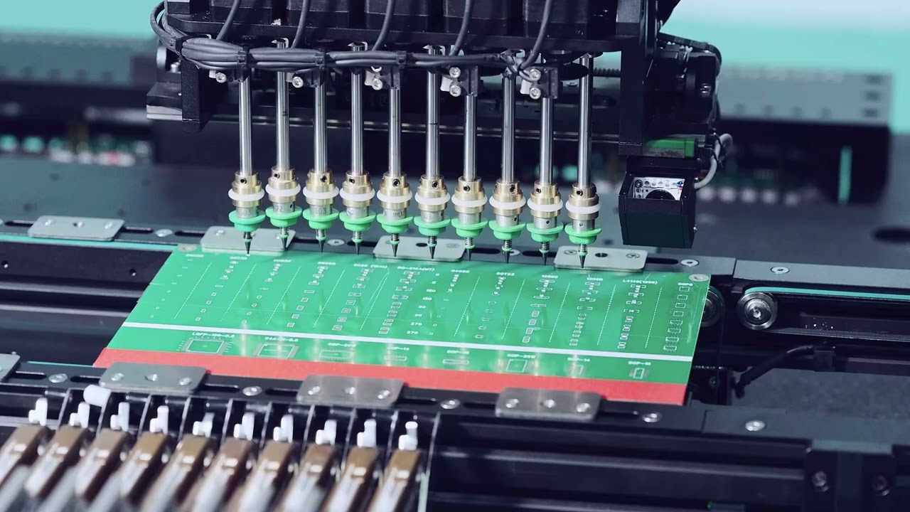 SMT1010 With 10 Heads And 80pcs Feeders Pick And Place Machine