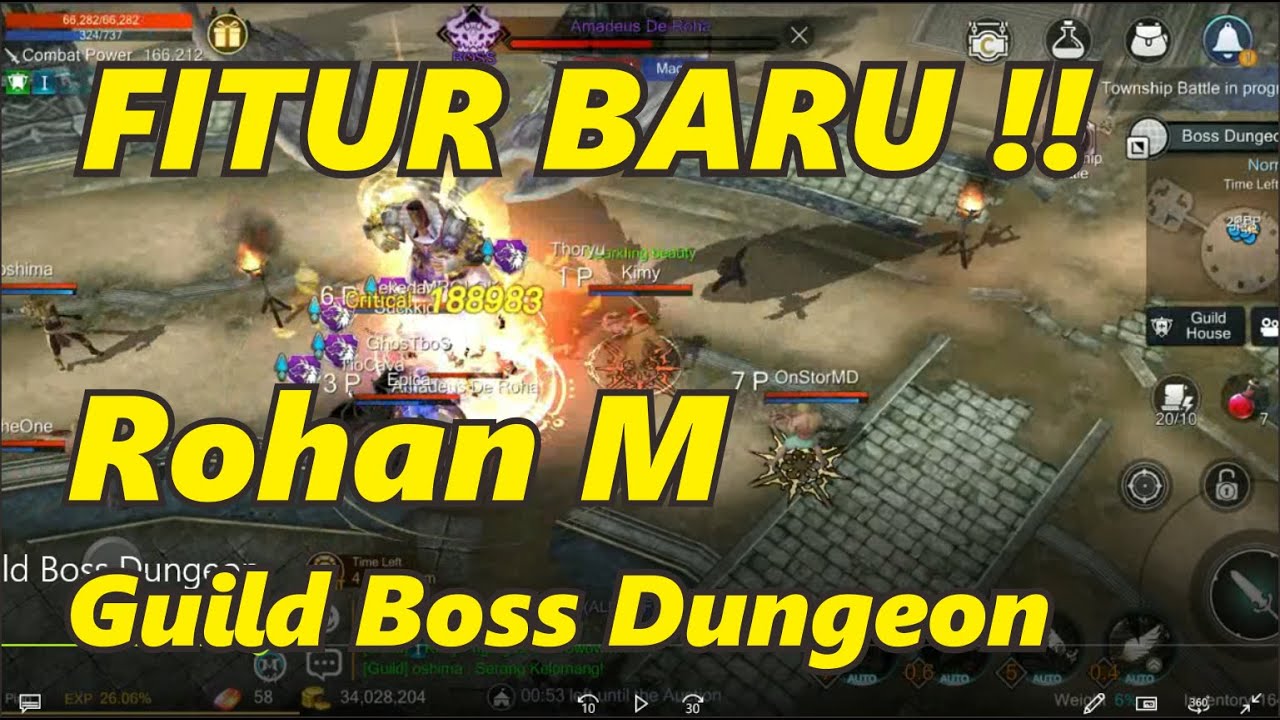 ROHANM FITUR BARU! GUILD BOSS DUNGEON - CavALeiR GUILD MENCOBA GUILD DUNGEON? MAMPU???