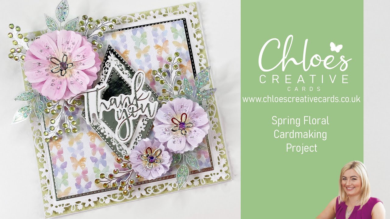 Проект по изготовлению весенних цветочных открыток Chloes Creative Cards
