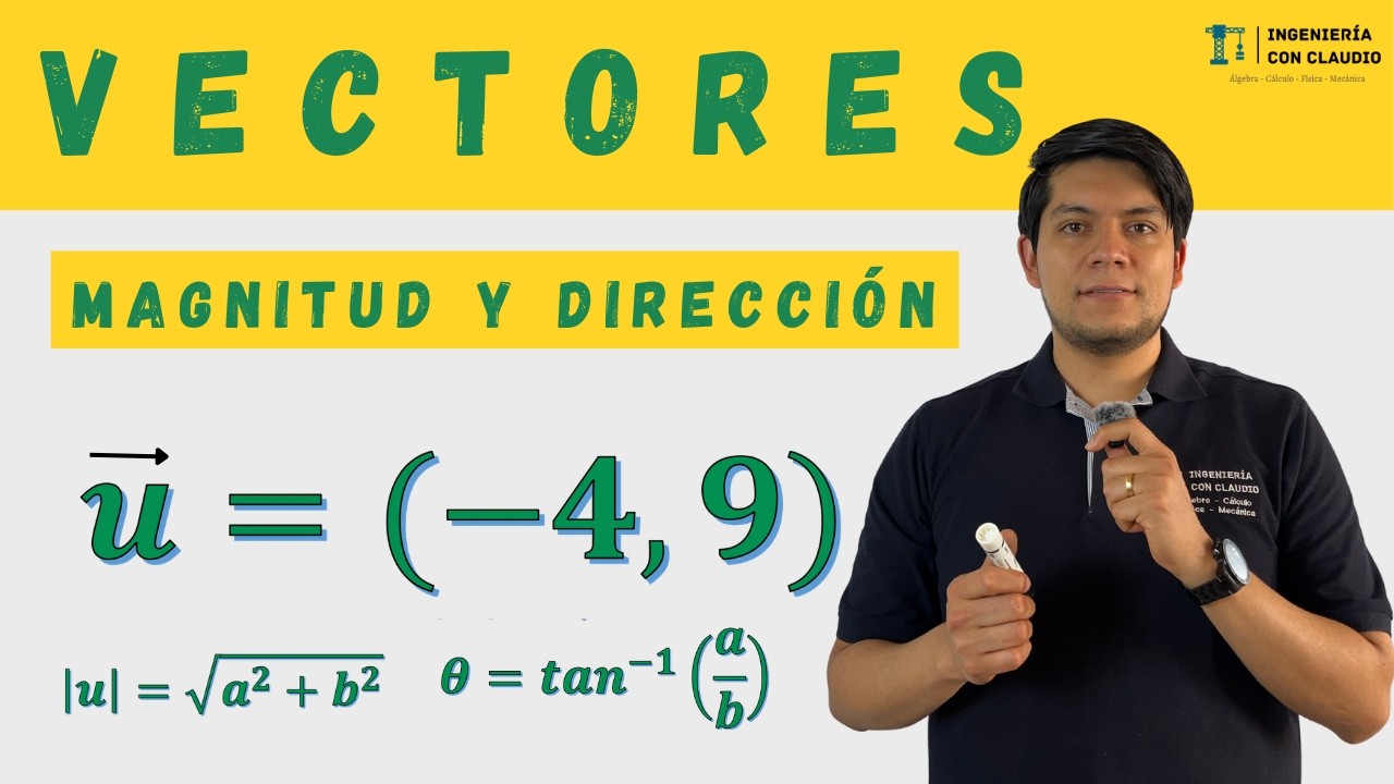 Norma de un Vector y Ángulo Director | Álgebra Lineal | ¿Cómo calcularlo? Explicado Fácil