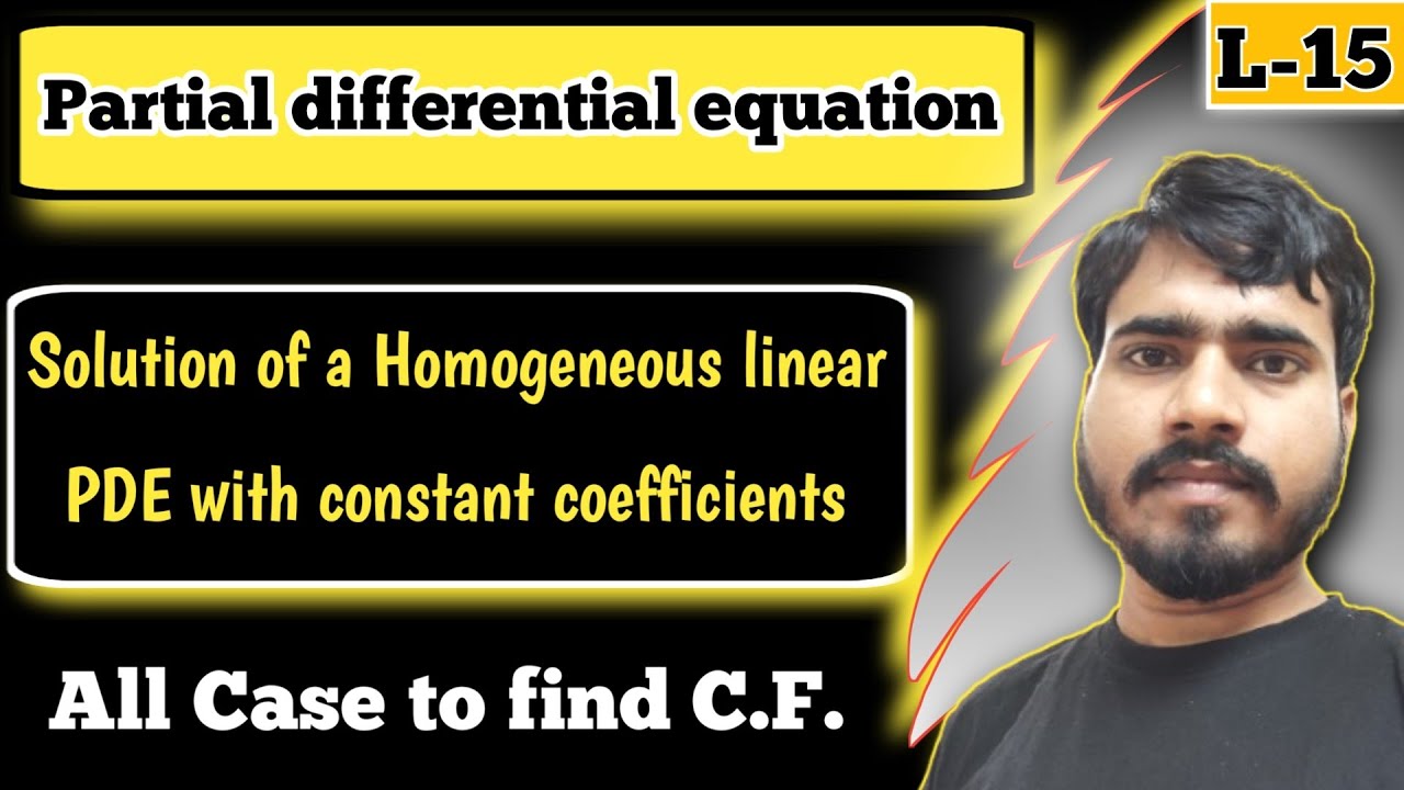 Solution of a Homogeneous linear PDE with constant coefficients 